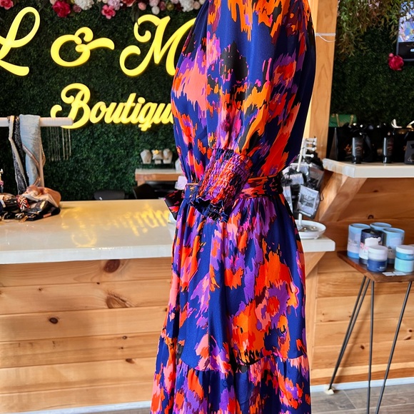 Summer Bright Abstract Print Dress - Picture 9 of 11